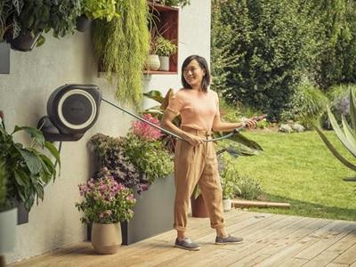 Gardena Wandslangenbox RollUp S Wit - 15 meter - Muurhouder 18602-20 - thumbnail