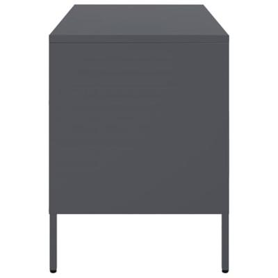 Tv-meubelen 2 st 68x39x50,5 cm staal antracietkleurig