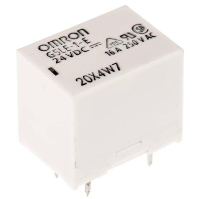 Aratas G5LE-1-E-DC24 Powerrelais 24 V/DC 1x wisselcontact 1 stuk(s) Bag