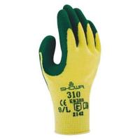 Handschoen Showa 310 grip latex L groen/geel - thumbnail