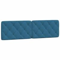 Bed met matras fluweel blauw 180x200 cm - thumbnail