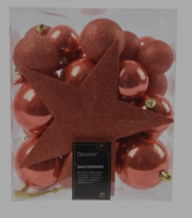 Kerstbal plc mix plus piek 33st pmpn Decoris - Decoris - thumbnail