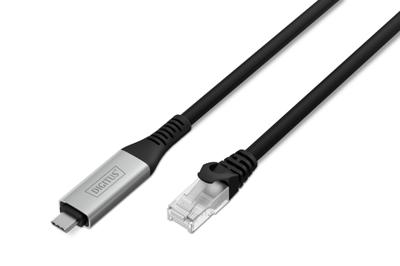 Digitus AK-300601-150-S USB-C - RJ45 CAT6A 1 Gbit/s, 15m Kabel