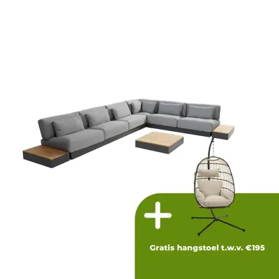 Ibiza hoekbank met salontafel van 4 Seasons Outdoor