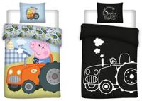 Peppa Pig Dekbedovertrek Tractor Glow in the Dark 100 x 135 Cm Katoen - thumbnail