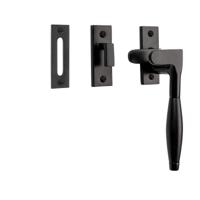 De Oude Deurklink Raamsluiting Klassiek ventilatiestand mat zwart rechts - thumbnail
