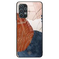 Samsung Galaxy A32 5G glazen hardcase - Abstract terracotta - thumbnail