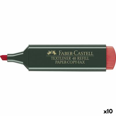 Markering Faber-Castell TEXTLINER 48 Rood (10 Stuks) Markering Faber-Castell TEXTLINER 48 Rood (10 Stuks)