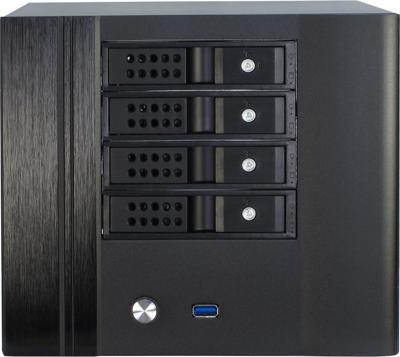 Inter-Tech SC-4004 Mini-tower PC-behuizing Zwart