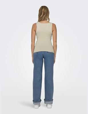 Only Onlea S/l 2-ways Fit Top Jrs Noos Tops En Singlets Humus