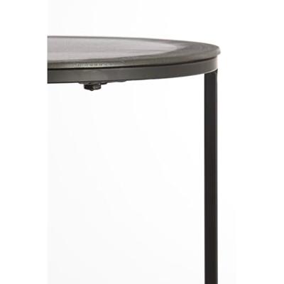 Light & Living Bijzettafel 'Talca' Set van 2 stuks, ruw lood antiek