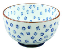 Keramische Kom - Blauwe Witte Keramische Kom - 500ml 12.7x7.5cm - thumbnail