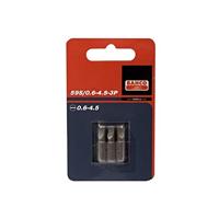 Bahco x3 bits 0,6x4,5 25mm 1/4" dr std | 59S/0.6-4.5-3P - thumbnail
