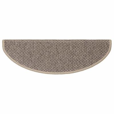 Trapmatten zelfklevend 15 st sisal-look 65x21x4 cm donkerbeige