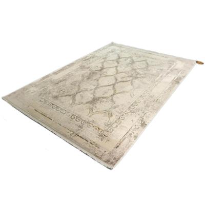 Exclusief Viscose Vloerkleed - Mozaïek Vintage Design - Grijs-200 x 290 cm