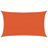 Zonnezeil 160 g/m² rechthoekig 5x8 m HDPE oranje - thumbnail
