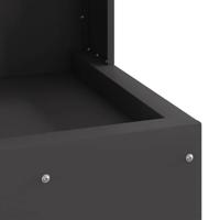 Vuurkorf Zwart 35 x 35 x 100 cm Koudgewalst staal - thumbnail