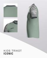 JAKO 4224K Shirt Iconic Km Kids - Mintgroen/Zachtgrijs/Antra Light - 140 - thumbnail