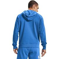 Herenhoodie Under Armour Rival Blauw Maat S - thumbnail