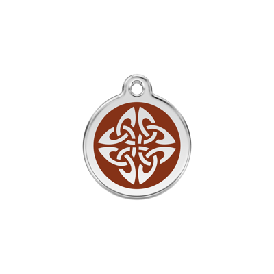 Tribal Arrows Brown roestvrijstalen hondenpenning small/klein dia. 2 cm RedDingo - Reddingo Tribal Arrows Brown roestvrijstalen hondenpenning small/klein dia. 2 cm RedDingo - Reddingo