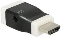 Delock 65586 HDMI / VGA Adapter [1x HDMI-stekker - 1x D-sub bus 15-polig] Zwart, Wit - thumbnail