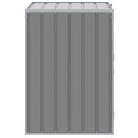 Containerberging voor 1 container 72x81x115 cm staal grijs - thumbnail