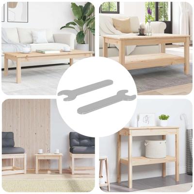 VidaXL Schroefsleutel 2 pcs zilver 10 mm ijzer