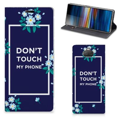 Sony Xperia 10 Plus Design Case Flowers Blue DTMP Sony Xperia 10 Plus Design Case Flowers Blue DTMP