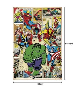 Poster Marvel Comics - Here Come The Heroes 61x91,5cm Poster Marvel Comics - Here Come The Heroes 61x91,5cm