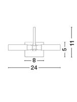 Lyora WandlampDritto chroom - 71606601 - thumbnail