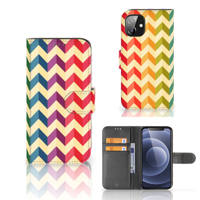 Apple iPhone 12 Mini | Telefoon Hoesje | Zigzag Multi Color - thumbnail