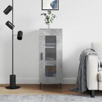 Dressoir 34,5x34x90 cm bewerkt hout betongrijs - thumbnail