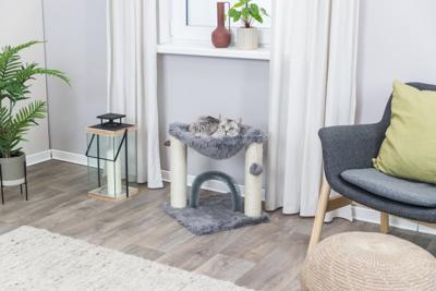 TRIXIE KRABPAAL BAZA MET BORSTEL GRIJS 41X41X50 CM TRIXIE KRABPAAL BAZA MET BORSTEL GRIJS 41X41X50 CM