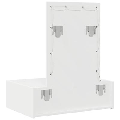 Plafondtafel met lade Wit 60 x 40 x 70 cm Bewerkt hout