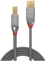 Lindy 5 m USB 2.0 printerkabel, USB-A naar USB-B-kabel, scanner/printerkabel voor HP, Canon, Dell, Epson, Brother, Cromo Line - thumbnail