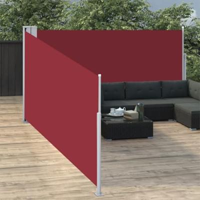 VidaXL Windscherm uittrekbaar 140x1000 cm rood VidaXL Windscherm uittrekbaar 140x1000 cm rood