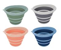 Vouwbare emmer 10 liter 4 assorti kleur - thumbnail