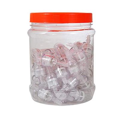 Benzinefilter 6 mm. rond transparant