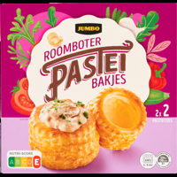 Jumbo Roomboter Pasteibakjes 4 Stuks - thumbnail