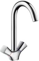 Hansgrohe Logis 2-greeps keukenkraan Chroom - thumbnail