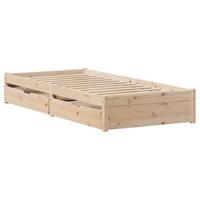 Bedframe zonder matras massief grenenhout 90x200 cm - thumbnail