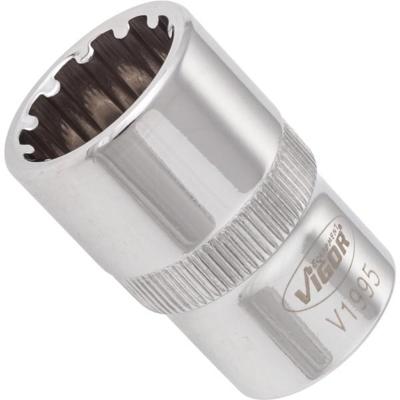 Vigor V1995 Dop (zeskant) Dopsleutelinzetstuk 17 mm 1/2 (12.5 mm)