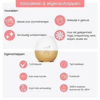 Oasis aroma diffuser met licht 300ml - thumbnail