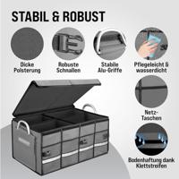 Kofferbak Organizer Tas Grijs 60x35x30cm - thumbnail