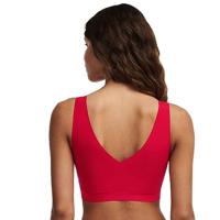 Bralette top met vulling - Soft Stretch - Padded top - Bralette / BH Top naadloos dames - Rood - zwart - Huidskleur - thumbnail
