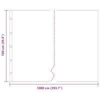 VidaXL Worteldoek zwart 1 x 10 m polyetheen - thumbnail