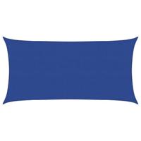VidaXL Zonnezeil rechthoekig 160 g/m² 2,5x5 m hdpe blauw - thumbnail