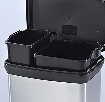 Curver pedaalemmer deco duo 10+18 l zilverkleurig