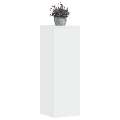 Plantenstandaards 2 st 33x33x100 cm bewerkt hout wit