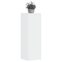 Plantenstandaards 2 st 33x33x100 cm bewerkt hout wit - thumbnail